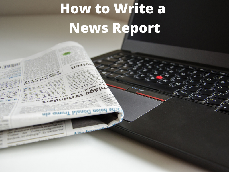 how to write a news report on web media explain