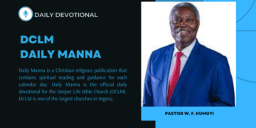 Daily Manna is a Christian religious publication that contains spiritual reading and guidance for each calendar day. In addition, the Daily Manna is the official daily devotional for the Deeper Life Bible Church (DCLM). DCLM is one of the largest churches in Nigeria.
