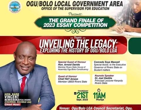 INVEST IN EDUCATION: OGU/BOLO COUNCIL BOSS URGES STAKEHOLDERS