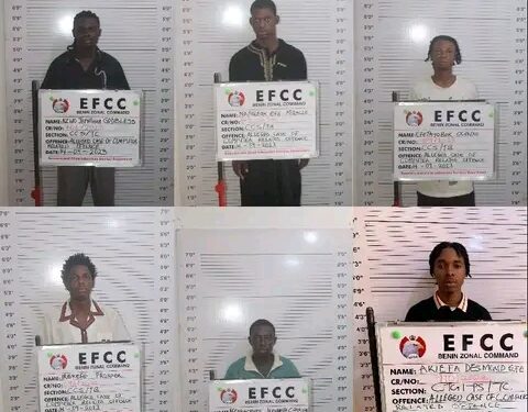 Court Sends Six Internet Fraudsters to Prison in Benin City… Forfeit Cars to FG
