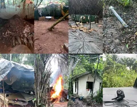 NIGERIAN ARMY TROOPS CAPTURE ARTILLERY PROJECTILE LAUNCHERS FROM IPOB/ESN CAMP IN ANAMBRA