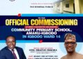Dr Obinna Anyanwu to Commission School Project, Monday