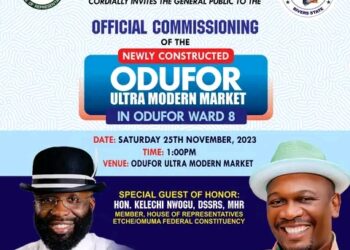 Commissioning of Ultra Modern Market Built by Dr. Obinna Anyanwu in Etche LGA