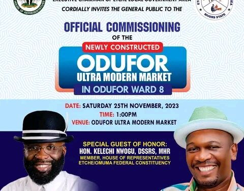 Commissioning of Ultra Modern Market Built by Dr. Obinna Anyanwu in Etche LGA