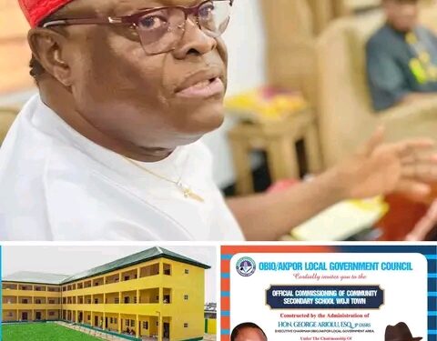 Ariolu to Commission Community Secondary School Woji on Friday