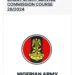 Recruitment: Method of Application for Nigerian Army Direct Short Service Course