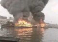 Breaking: Fire Guts Nembe-Bonny Jetty in Port Harcourt