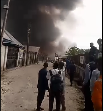 Breaking: Another Fire Outbreak in Port Harcourt