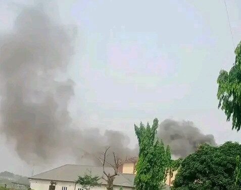 Breaking: Fire Guts NTA Complex in Port Harcourt