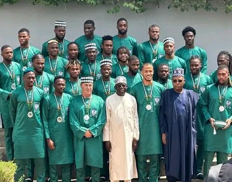 Tinubu Confers National Honors on Super Eagles Players, Gifts Them Plots of Land