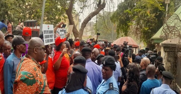 NLC Pickets LP Offices, Calls for Removal of Abure as National Chairman