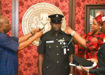 GOV FUBARA DECORATES ADC, CC WITH NEW RANKS