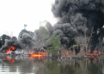 Air Force Destroys Two illegal Refineries in Rivers