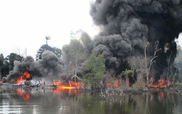 Air Force Destroys Two illegal Refineries in Rivers