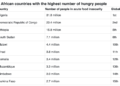 Business Insider Africa Lists Countries With Highest Number of Hungry People