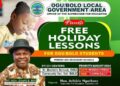 BIPI APPROVES FREE HOLIDAY LESSON FOR OGU/BOLO STUDENTS