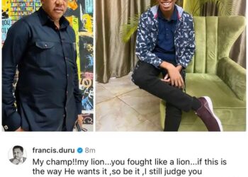 Breaking: Actor Francis Duru Loses 15-year-old Son