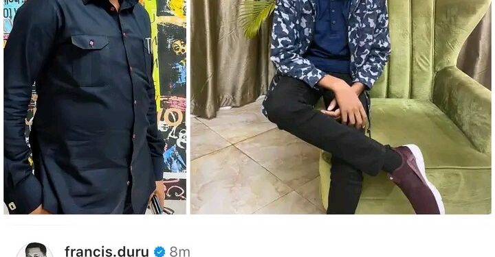 Breaking: Actor Francis Duru Loses 15-year-old Son