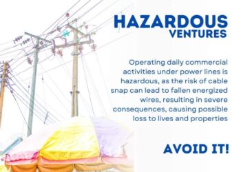 PHED Warns Against Operating Commercial Activities Under Power Lines