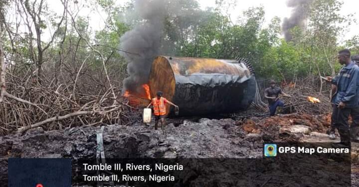 PRESS RELEASE: TROOPS DESTROYED SEVERAL ILLEGAL OIL BUNKERING SITES IN RIVERS, BAYELSA STATES