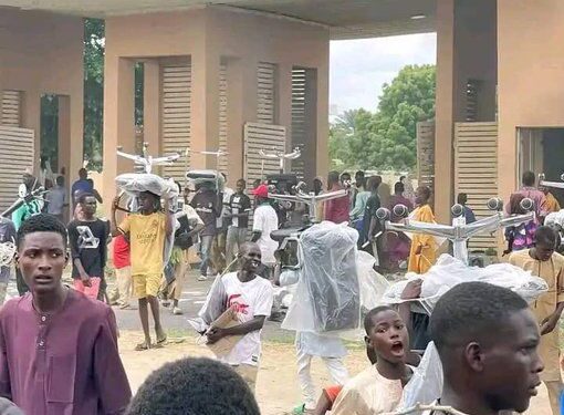 BREAKING : Protest Goes Violent in Kano as NCC, Shops Are Attacked