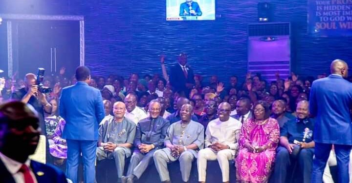 GOV FUBARA ATTENDS IBIYEOMIE’S BIRTHDAY SERVICE