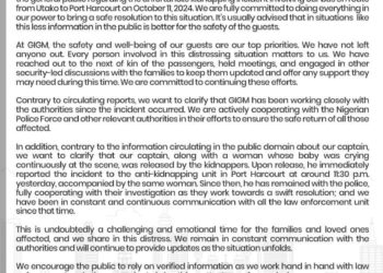 GIG Motors Reacts to Kidnapping Incident Involving Bus