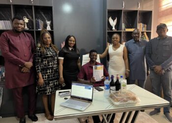 RSU Staff Celebrate Channels TV Reporter Charles Opurum on His DMOMA Award Nomination