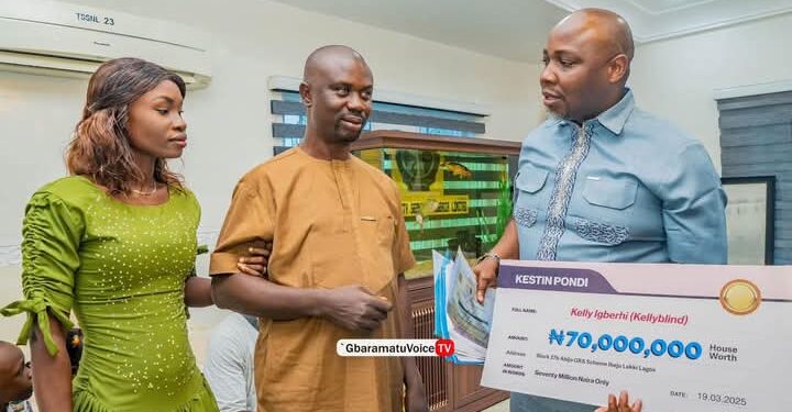 Tantita Security Donates ₦70 Million Duplex to Visually Impaired Comedian