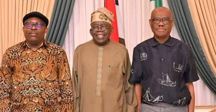 Rivers Crisis: Fubara, Wike, Amaewhule Meet President Tinubu in Abuja