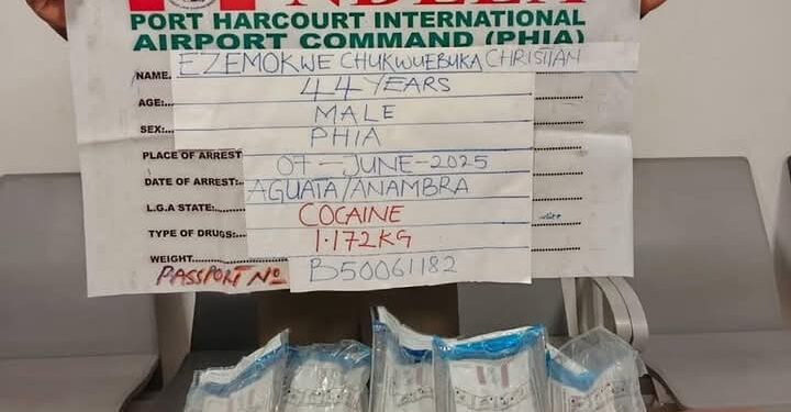 NDLEA Nabs Iran-Bound Passenger With 53 Wraps of Cocaine