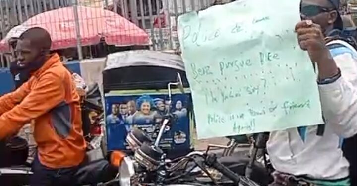 Logistics Riders Protest Alleged VIO Extortion in Port Harcourt