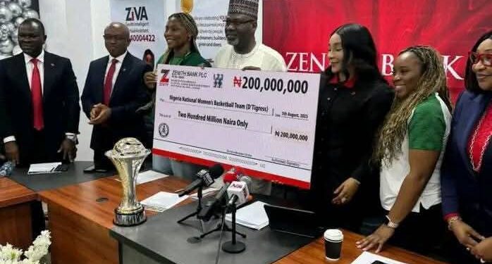 Zenith Bank Rewards D’Tigress with N200m for Historic AfroBasket Victory