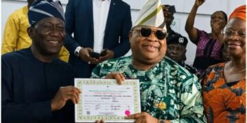 Adeleke Receives Certificate of Return as INEC Confirms Second-Term Victory