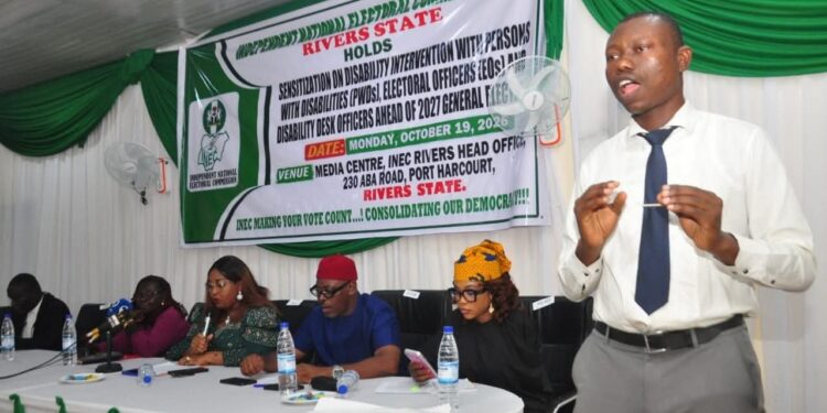 INEC Sensitises PWDs, Targets Zero Voter Exclusion in Rivers Ahead of 2027 Elections